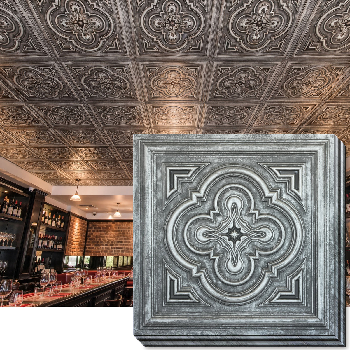 PAINTSDECOR PL36 Antique tin ceiling tiles