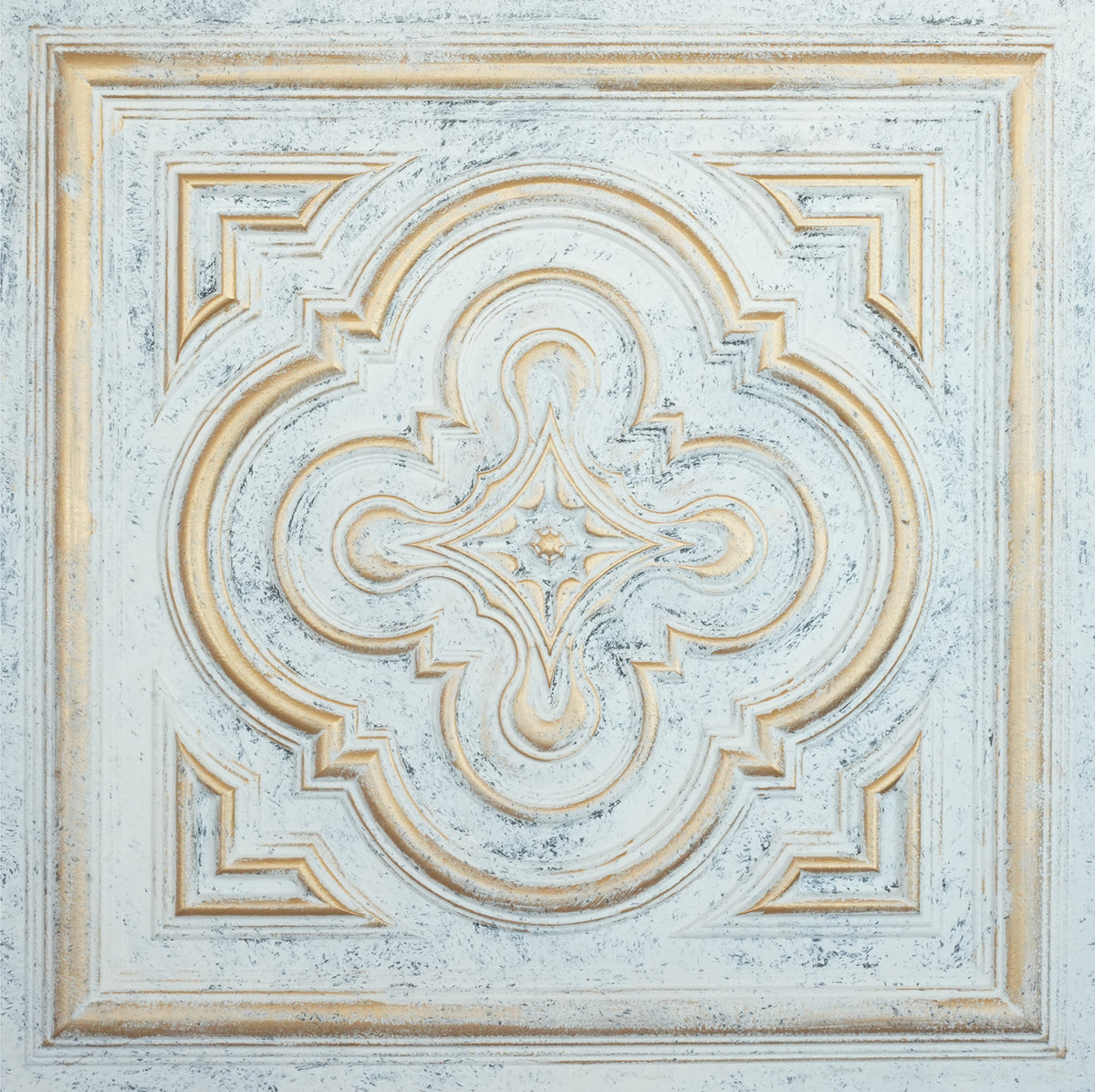 PAINTSDECOR PL36 Aged white gold ceiling tiles