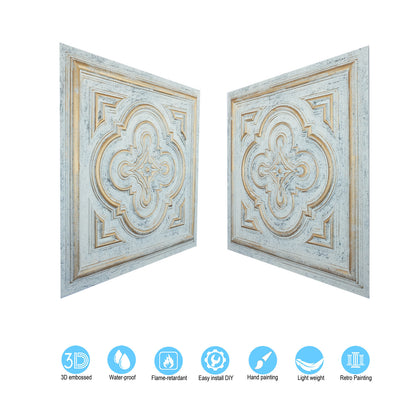 10tiles/lot Artistic Ceiling Tiles for Book Cafés, Literary Shops and Cultural Retail Spaces PL36