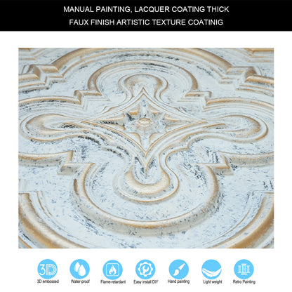 PAINTSDECOR PL36 Aged white gold ceiling tiles