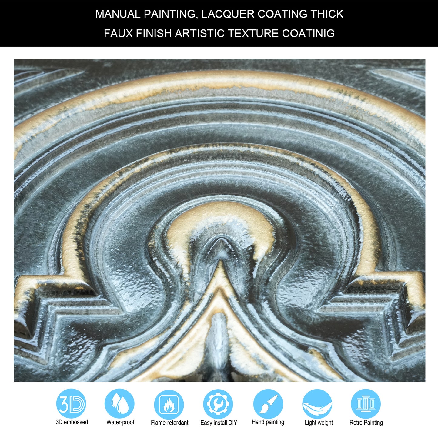 10tiles/lot 3D Faux Metal Ceiling Tiles for Stylish Bars, Clubs and Trendy Restaurants PL36