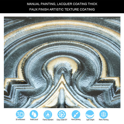 10tiles/lot 3D Faux Metal Ceiling Tiles for Stylish Bars, Clubs and Trendy Restaurants PL36