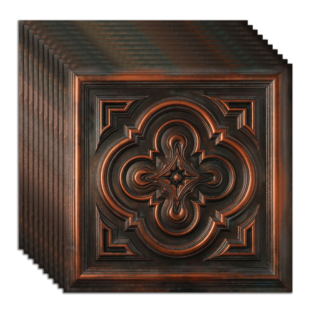 PAINTSDECOR PL36 Blackened Copper ceiling tiles