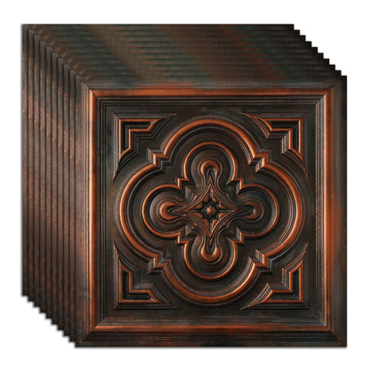 PAINTSDECOR PL36 Blackened Copper ceiling tiles