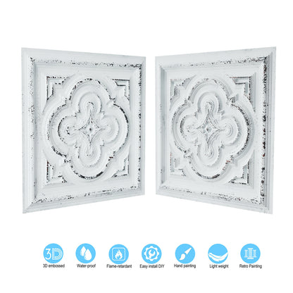 10tiles/lot Artistic Ceiling Tiles for Book Cafés, Literary Shops and Cultural Retail Spaces PL36