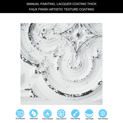 10tiles/lot Artistic Ceiling Tiles for Book Cafés, Literary Shops and Cultural Retail Spaces PL36