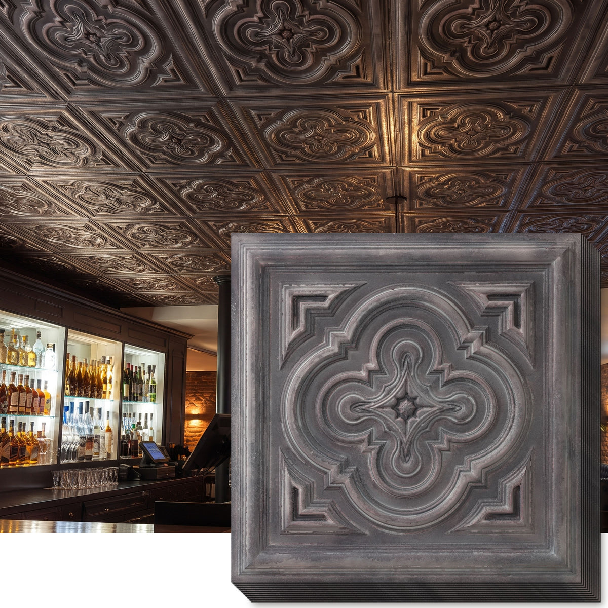 PAINTSDECOR PL36 Driftwood ceiling tiles