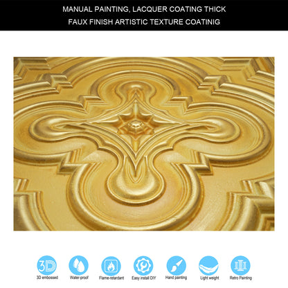 PAINTSDECOR PL36 Golden ceiling tiles