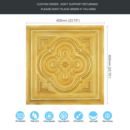 10tiles/lot Aged Decorative Ceiling Panels for Rustic Inns, Guesthouses and Boutique Hotels PL36