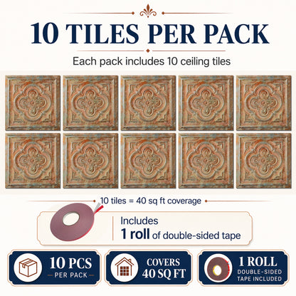 PAINTSDECOR PL36 Palazzo Clay ceiling tiles