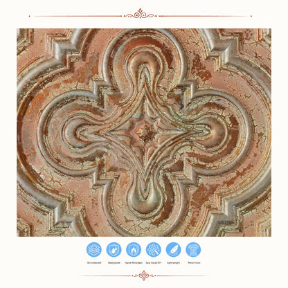 PAINTSDECOR PL36 Palazzo Clay ceiling tiles