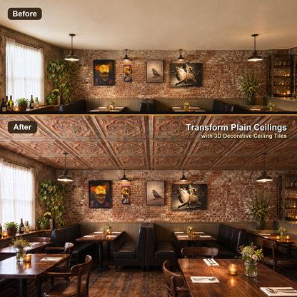 PAINTSDECOR PL36 Palazzo Clay ceiling tiles