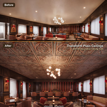 PAINTSDECOR PL36 Palazzo Clay ceiling tiles