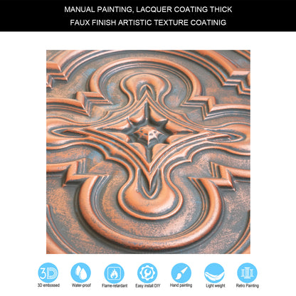 PAINTSDECOR PL36 Rustic copper ceiling tiles