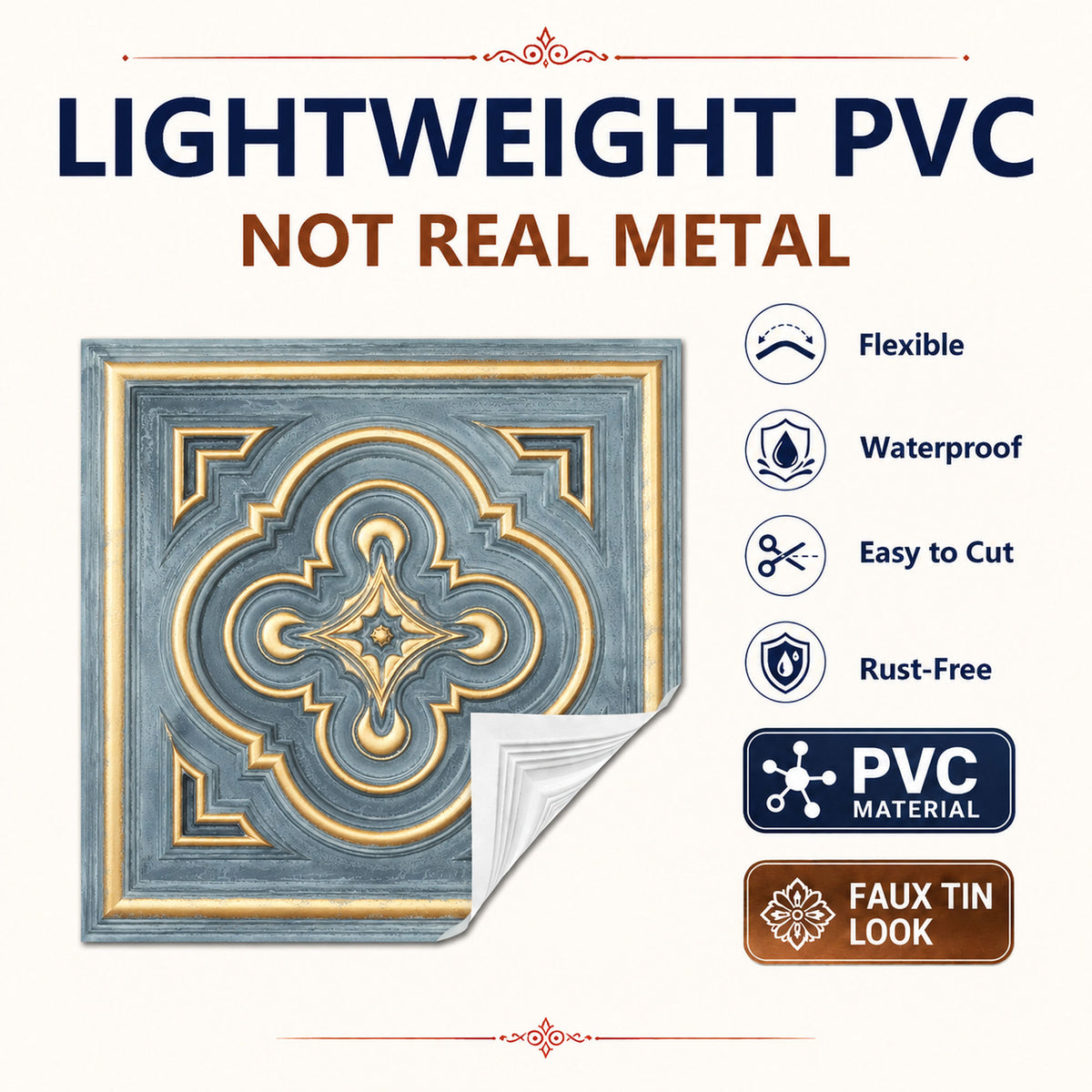 PAINTSDECOR PL36 Smoked gold ceiling tiles