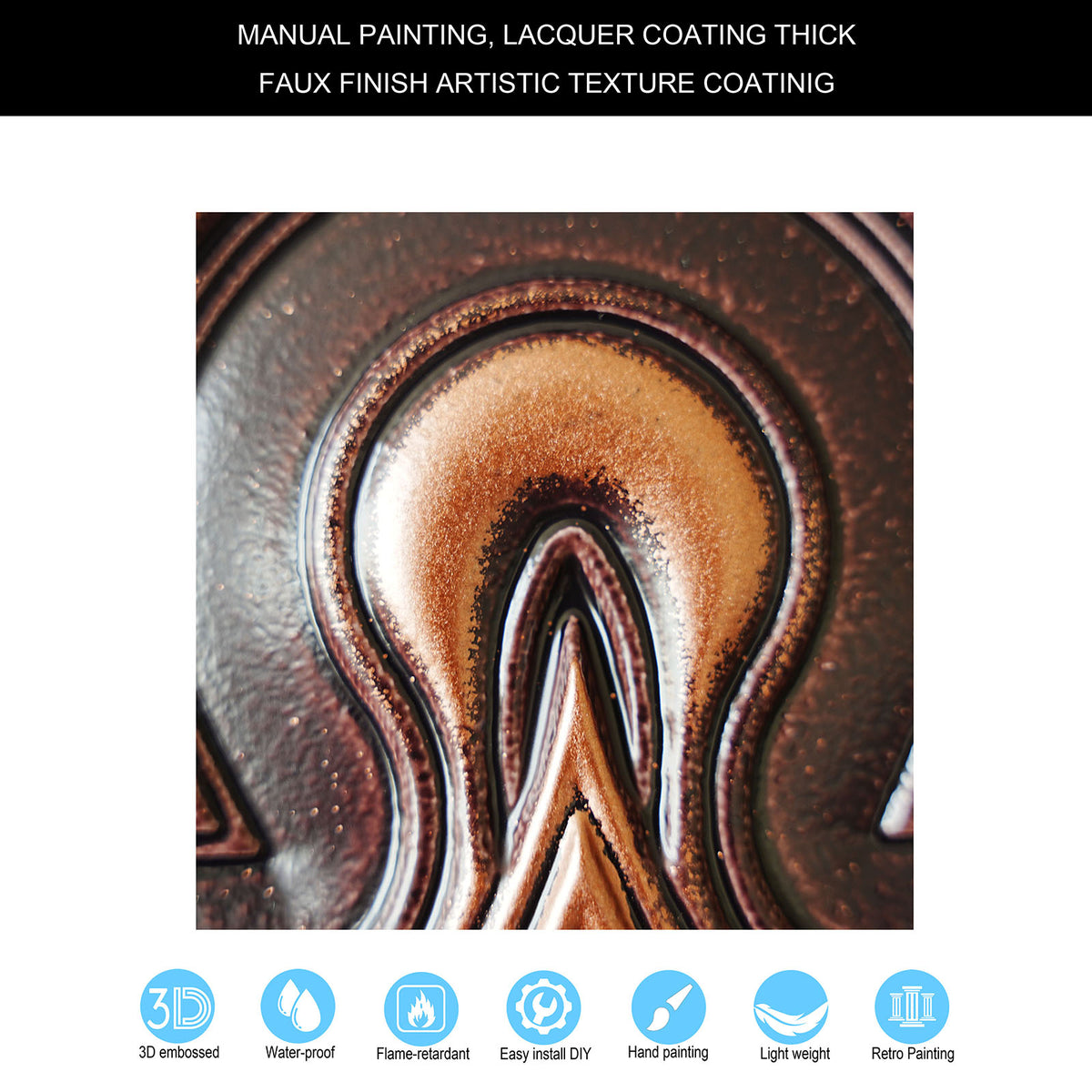 PAINTSDECOR PL36 Traditional copper ceiling tiles