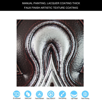 10tiles/lot Textured PVC Panels for Modern Apartments, Villas and Office Interiors PL36