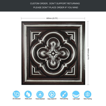 10tiles/lot Textured PVC Panels for Modern Apartments, Villas and Office Interiors PL36