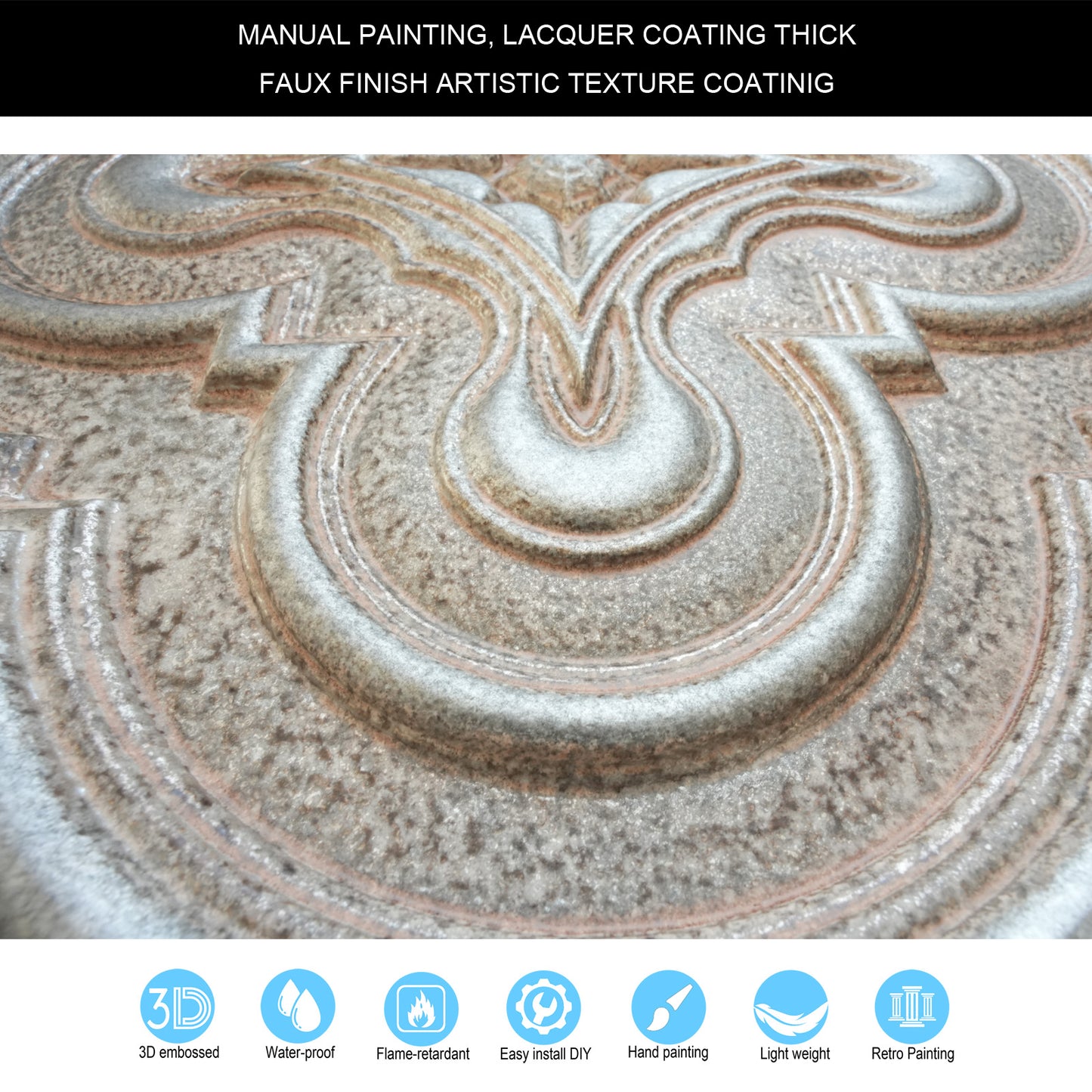 10tiles/lot Aged Decorative Ceiling Panels for Rustic Inns, Guesthouses and Boutique Hotels PL36