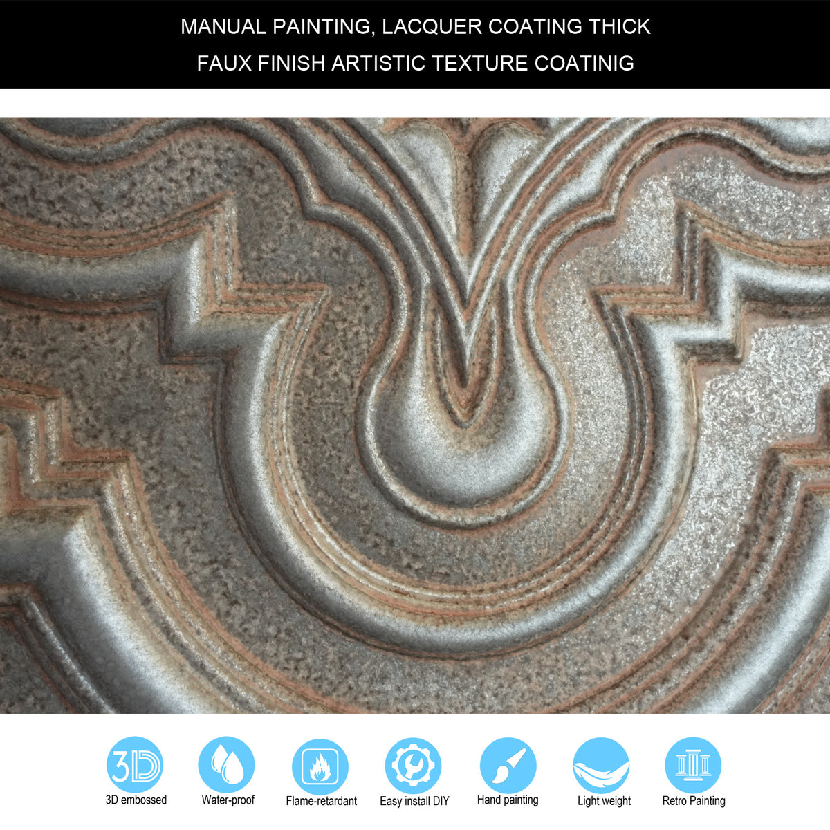 PAINTSDECOR PL36 Weathered Iron ceiling tiles