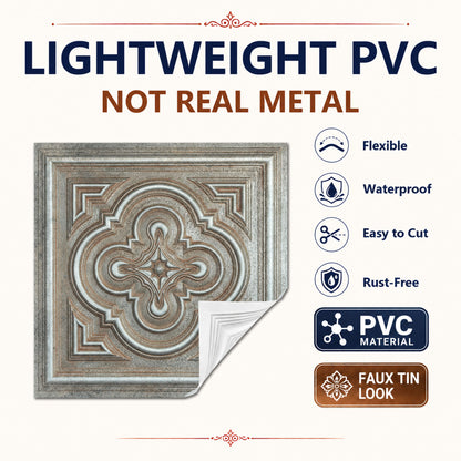 PAINTSDECOR PL36 Weathered Iron ceiling tiles
