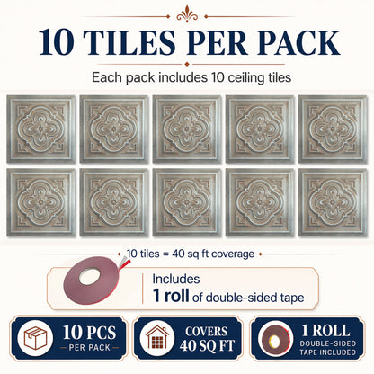 PAINTSDECOR PL36 Weathered Iron ceiling tiles