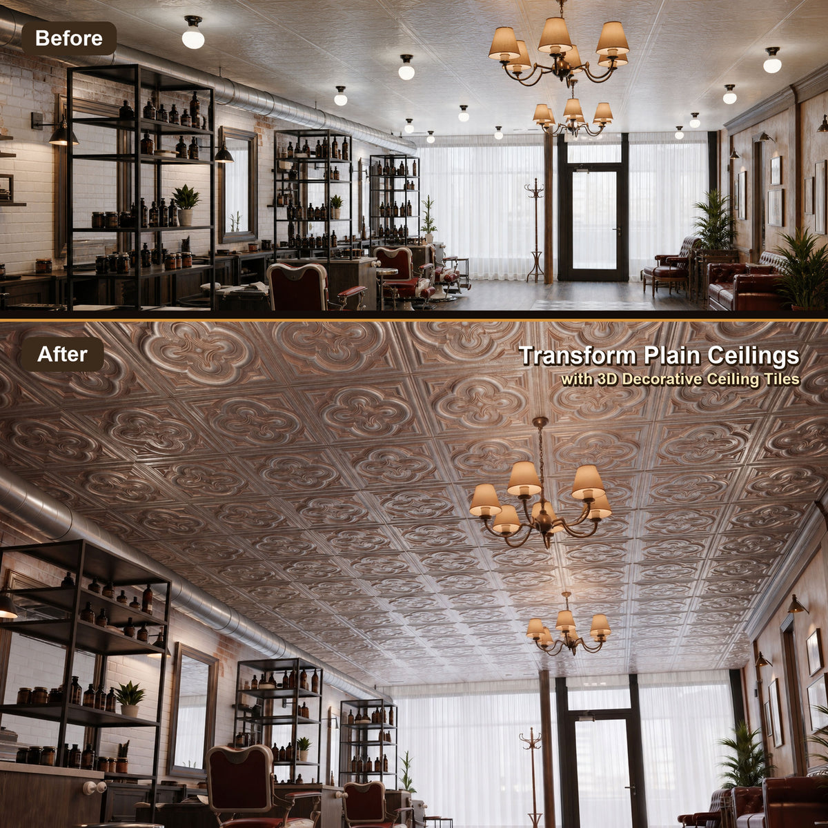 PAINTSDECOR PL36 Weathered Iron ceiling tiles
