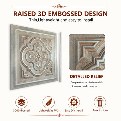 PAINTSDECOR PL36 Weathered Iron ceiling tiles