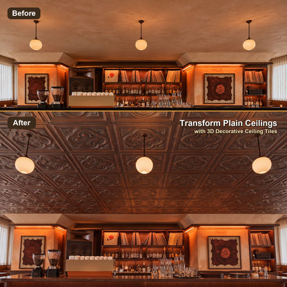 PAINTSDECOR PL36 Weathered copper ceiling tiles