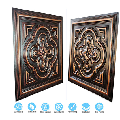 10tiles/lot Textured PVC Panels for Modern Apartments, Villas and Office Interiors PL36