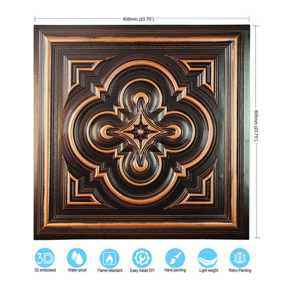 10tiles/lot Textured PVC Panels for Modern Apartments, Villas and Office Interiors PL36