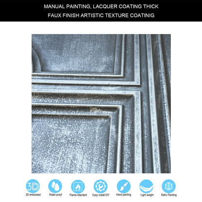 10tiles/lot Decorative Ceiling Tiles for Luxury Hotels, Villas, Salons and High-End Interiors PL37