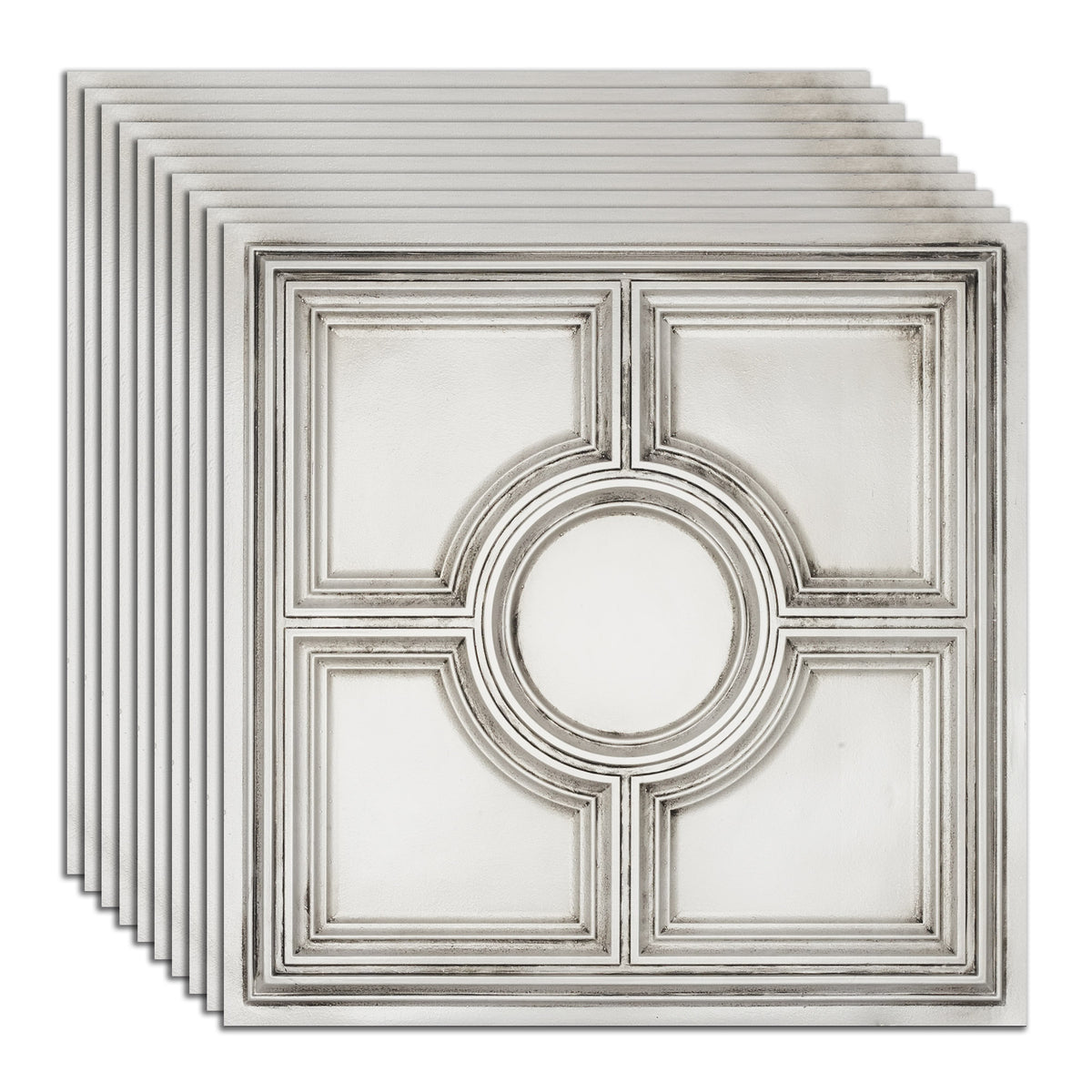 PAINTSDECOR PL37 Aged white ceiling tiles