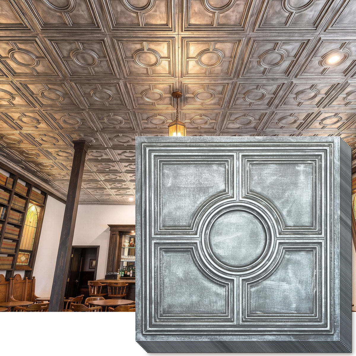 PAINTSDECOR PL37 Antique tin ceiling tiles