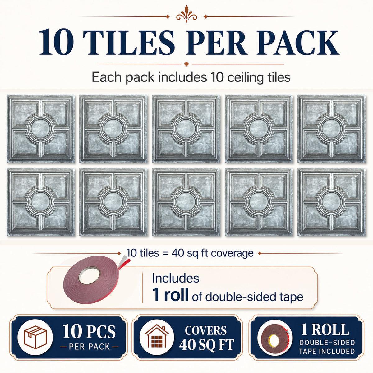 PAINTSDECOR PL37 Antique tin ceiling tiles