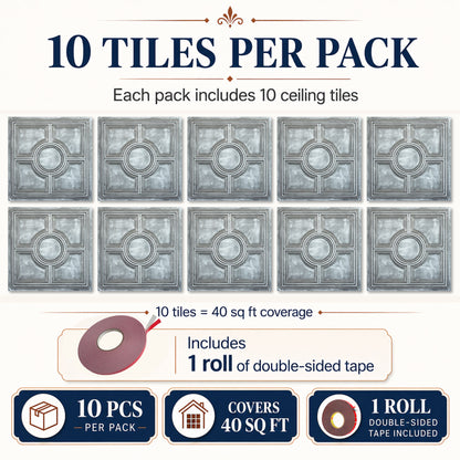 PAINTSDECOR PL37 Antique tin ceiling tiles