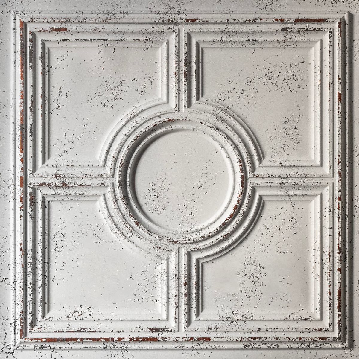 PAINTSDECOR PL37 Distress crack white black ceiling tiles