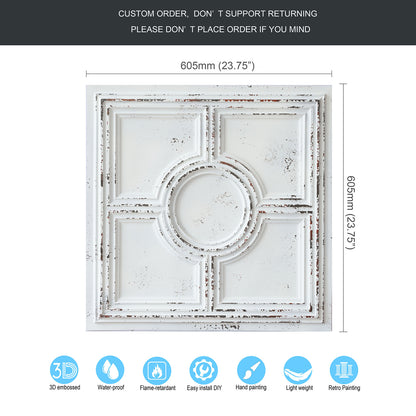 10tiles/lot Vintage Decorative Panels for Coffee Shops, Bookstores and Cozy Boutique Interiors PL37