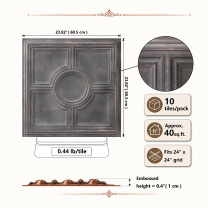 PAINTSDECOR PL37 Driftwood ceiling tiles