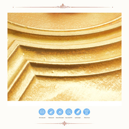 PAINTSDECOR PL37 Golden ceiling tiles