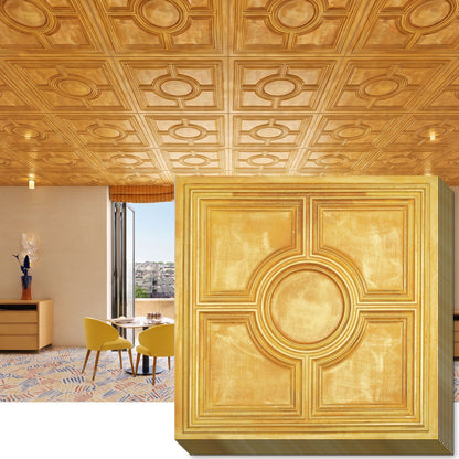 PAINTSDECOR PL37 Golden ceiling tiles
