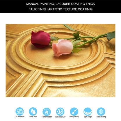 PAINTSDECOR PL37 Golden ceiling tiles