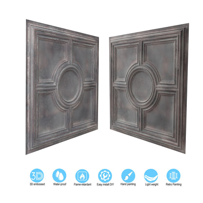 10tiles/lot Decorative Ceiling Tiles for Luxury Hotels, Villas, Salons and High-End Interiors PL37