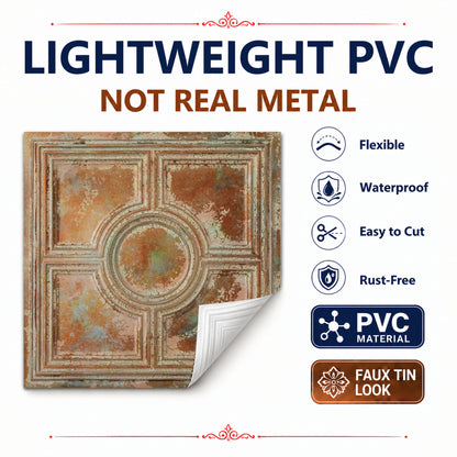 PAINTSDECOR PL37 Palazzo Clay ceiling tiles
