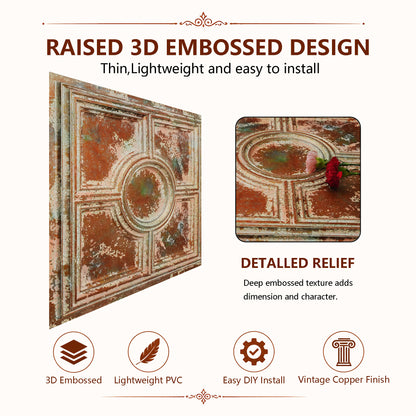 PAINTSDECOR PL37 Palazzo Clay ceiling tiles
