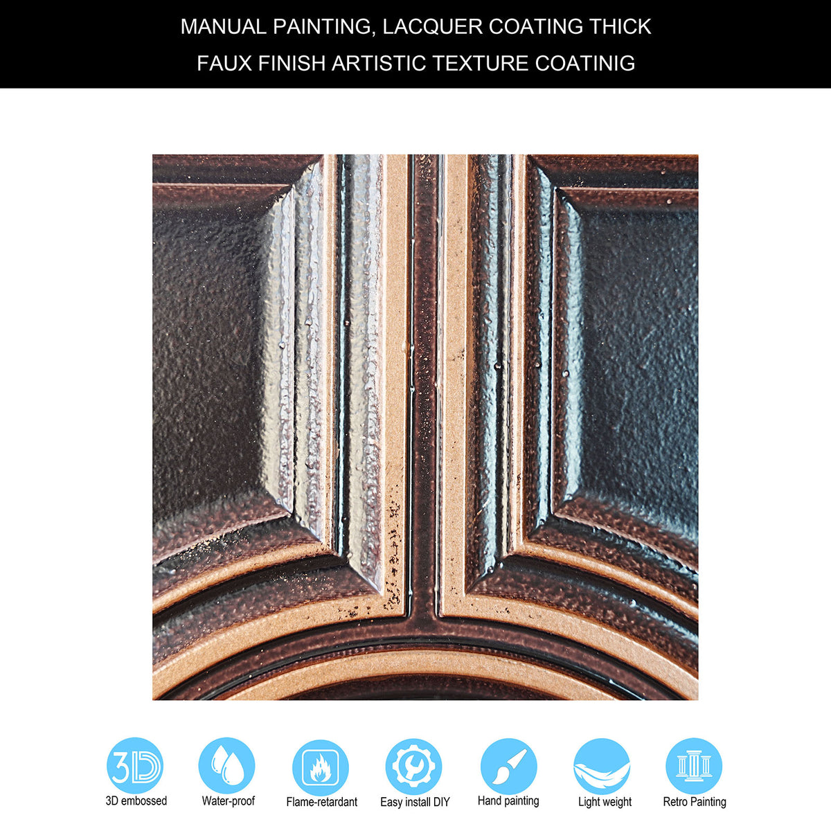 PAINTSDECOR PL37 Traditional copper ceiling tiles