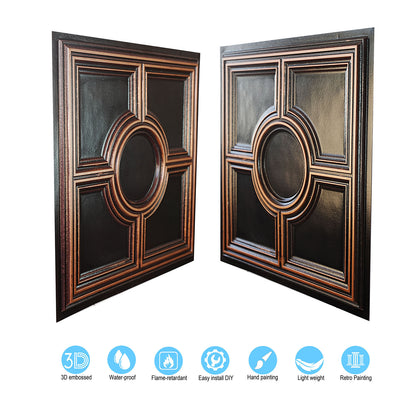 10tiles/lot Metallic Ceiling Tiles for Stylish Bars, Clubs, Restaurants and Social Spaces PL37