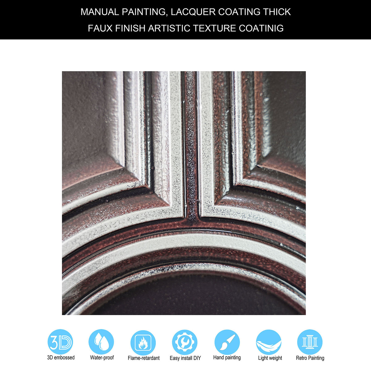 PAINTSDECOR PL37 Traditional silver ceiling tiles