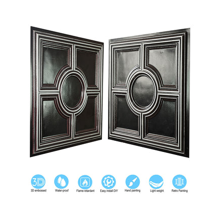 10tiles/lot Metallic Ceiling Tiles for Stylish Bars, Clubs, Restaurants and Social Spaces PL37