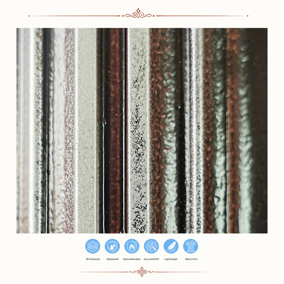 PAINTSDECOR PL37 Traditional silver ceiling tiles